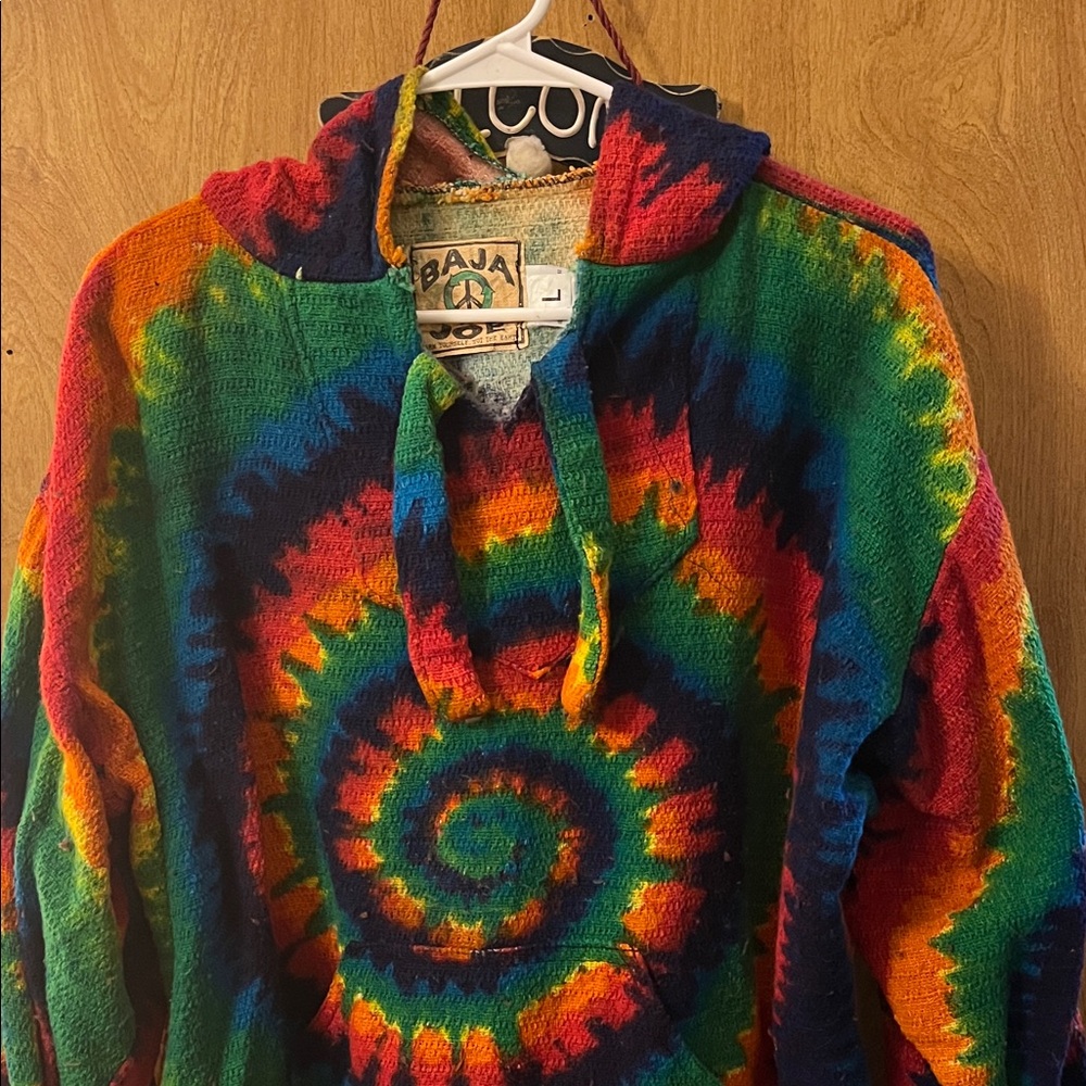 Baja Rainbow Tie-Dye Hoodie